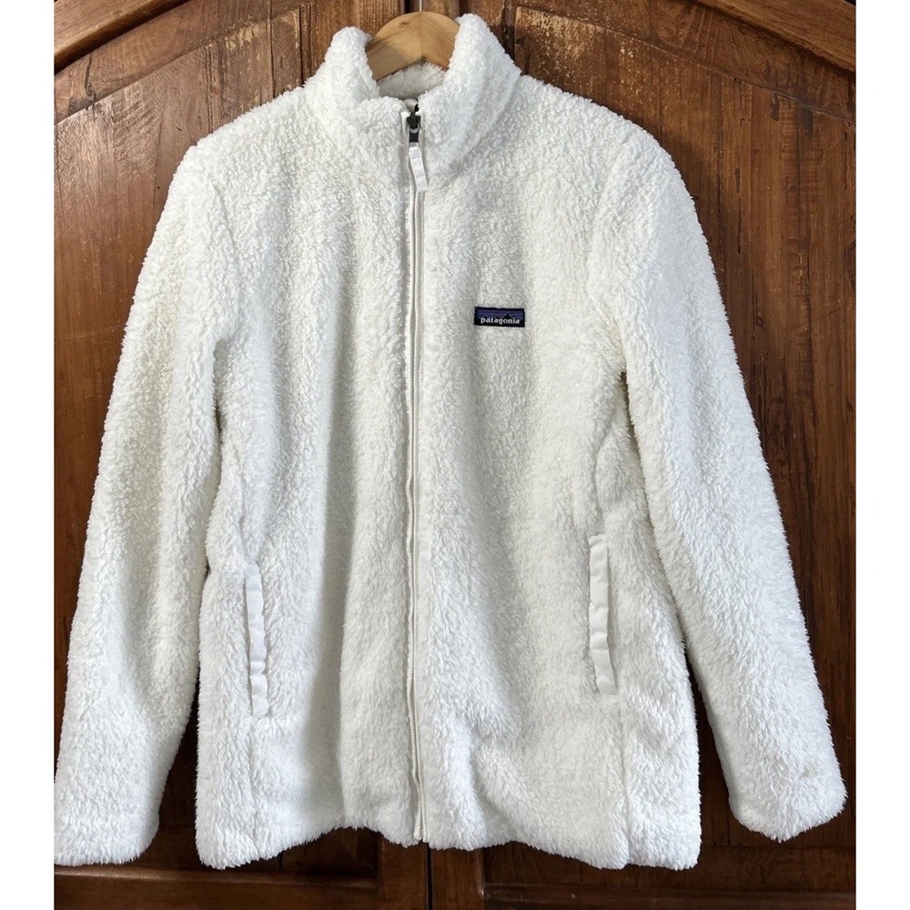 Women's Patagonia Los Gatos Full Zip Fleece Jacket 25212 Fluffy White Med